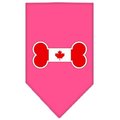 Unconditional Love Bone Flag Canadian  Screen Print Bandana Bright Pink Small UN851567